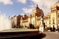 Plaza zorilla in valladolid spanish city