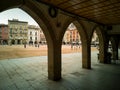 PlaÃÂ§a Major square Vic under arcades Royalty Free Stock Photo