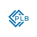 PLB letter logo design on white background. PLB creative circle letter logo concept Royalty Free Stock Photo