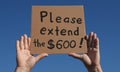Pleading for extension of $600 benefits