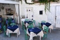 Typical mediterranean tavern in a garden in Tropea