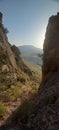 A pleasant and beautiful view of the mountain peak in Iran Royalty Free Stock Photo