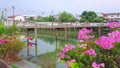 Historical Rattanakosin bridge, Lampang, Thailand