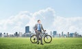 Pleasant man in business suit and tie Royalty Free Stock Photo