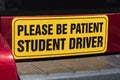 Please Be Patient Student Driver bumper sticker