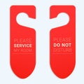 Please do not disturb door hanger. Royalty Free Stock Photo