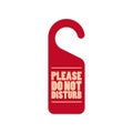 Please do not disturb door tag icon