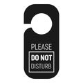 Please do not disturb hanger icon, simple style