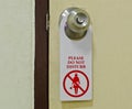 Please do not disturb signs.