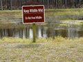 Please Do Not Feed Wildlife Sign Royalty Free Stock Photo