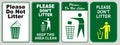 Clean sticker signs Royalty Free Stock Photo