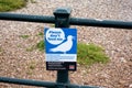 Please Don`t Feed Me Seagull Sign Royalty Free Stock Photo