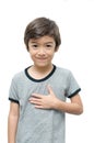 Please kid hand sign language Royalty Free Stock Photo