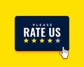 please rate us background for customer care survey
