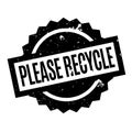 Please Recycle rubber stamp Royalty Free Stock Photo