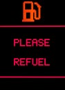 Please refuel Royalty Free Stock Photo