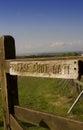 `Please shut the gate`, a view towards Dartmoor, Devon