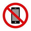 Please silence your mobile phone - warning sign No. 3 Royalty Free Stock Photo