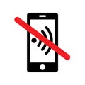 Please silence your mobile phone - warning sign No. 5 Royalty Free Stock Photo