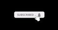 Please Subscribe Click the Bell Icon Floating bar Animation Transparent Video