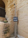 Please turn right to the exit Royalty Free Stock Photo