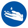 Please Use Hands Sanitizer Symbol Sign ,Vector Illustration, Isolate On White Background Label. EPS10