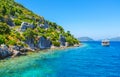 Explore sunken city on Kekova Island, Turkey