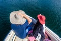 Pleasure Boat Hats Ladies Waters Royalty Free Stock Photo