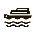 Pleasure Boat Icon Vector Glyph Illustration
