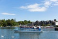 Pleasure boat Lake District Cumbria England UK in summer sunshine Royalty Free Stock Photo