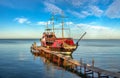 Pleasure boats in Berdyansk, Ukraine