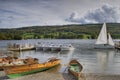 Pleasure boats on Coniston wat Royalty Free Stock Photo