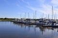 Pleasure Boats Docked in Southport Royalty Free Stock Photo