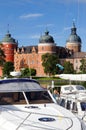 Pleasure boats at the Gripsholm castle