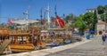 Pleasure boats in the harbor of Antalya, Turkey Royalty Free Stock Photo