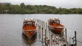 Pleasure boats for hire on Derwent Water, the Lake District, UK Royalty Free Stock Photo