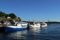 Pleasure boats in the old port of Oslo Royalty Free Stock Photo