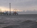 Pleasure pier in Galveston Texas Royalty Free Stock Photo
