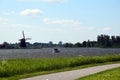 Pleasure yacht over the Rottemeren, the Netherlands