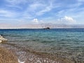 Pleasure yacht in the Red Sea Bay