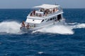 Pleasure yacht in the Red sea Royalty Free Stock Photo