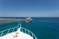 Pleasure yacht in the Red sea Royalty Free Stock Photo