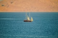 Pleasure yacht in the Red Sea Royalty Free Stock Photo