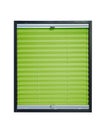 Pleated blind - light green color Royalty Free Stock Photo