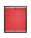 Pleated blind - red color