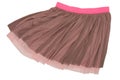 Pleated caprone skirt