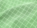 Pleated checkered green fabric Royalty Free Stock Photo