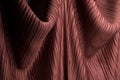 Pleated fabric drape 