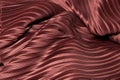 Pleated Fabric in long line drape with shadow Royalty Free Stock Photo