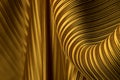 Pleated Fabric in long line drape with shadow Royalty Free Stock Photo